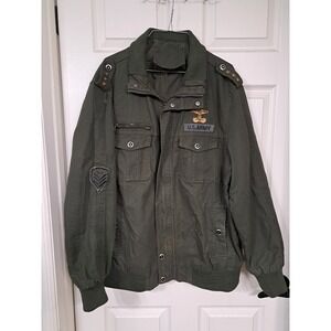 U.S. Army Style Bomber‎ Utility Jacket Distressed